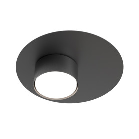 Plafon modern Bolx 20cm czarny Emibig