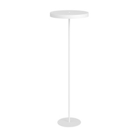 Lampa podłogowa z płaskim kloszem Nemo 40cm H135cm biała Emibig