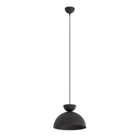 Lampa wisząca metalowa Lunaro 30cm czarna Emibig