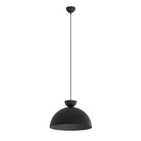 Lampa wisząca metalowa Lunaro 40cm czarna Emibig