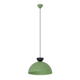 Lampa wisząca metalowa Lunaro 40cm zielony / czarny Emibig