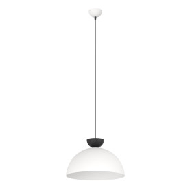 Lampa wisząca metalowa Lunaro 40cm biały / czarny Emibig