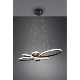 Lampa wisząca nowoczesna Fly LED 4000K 83cm czarna Trio