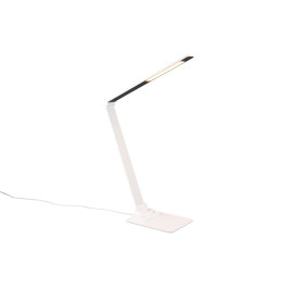 Lampa na biurko nowoczesna z usb i regulacją Travis LED biała Trio
