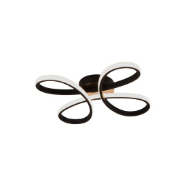 Plafon nowoczesny Fly LED 4000K 40cm czarny Trio