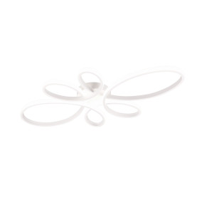 Plafon nowoczesny Fly LED 4000K 83cm biały Trio 2