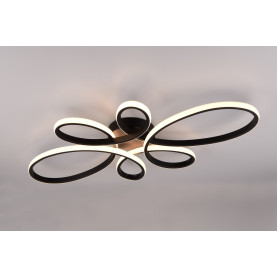 Plafon nowoczesny Fly LED 4000K 83cm czarny Trio