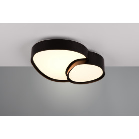 Plafon z pilotem nowoczesny Rise LED 40x38cm czarny Trio