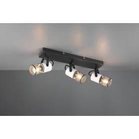 Reflektor sufitowy ażurowy Tosh III 44cm czarno-biały Trio
