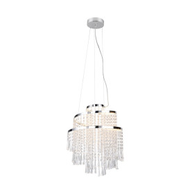 Żyrandol kryształowy wiszący Pomp LED 2700-6500K 38cm Reality