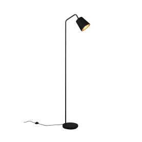 Lampa podłogowa z abażurem Buddy 148cm czarna Reality 2