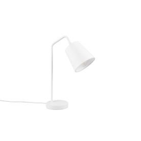 Lampa na biurko z abażurem Buddy biała Reality