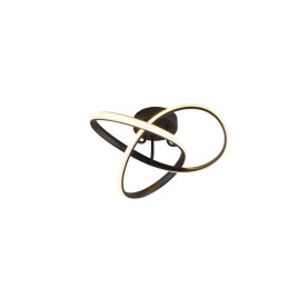 Plafon nowoczesny Meo LED 3000K 40cm czarny mat Reality 2