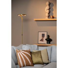 Lampa podłogowa z dotykowym ściemniaczem Celeste LED 174cm matowe złoto / mosiądz Lucide