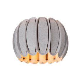 Plafon filcowy dekoracyjny Spencer 30cm szary Lucide