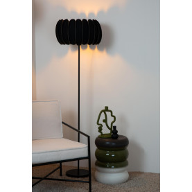 Lampa podłogowa filcowa Spencer 40cm H156cm czarna Lucide