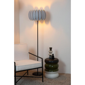 Lampa podłogowa filcowa Spencer 40cm H156cm szara Lucide