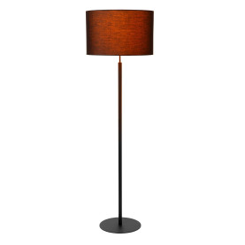 Lampa podłogowa z abażurem Maya 45cm H150cm czarna Lucide 2
