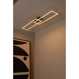 Plafon nowoczesny Arianne LED CCT 2700K/4000K czarny Lucide