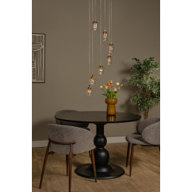 Lampa wisząca szklana 7 punktowa Berliane LED 2700K 39cm transparentna Lucide