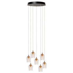 Lampa wisząca szklana 7 punktowa Berliane LED 2700K 39cm transparentna Lucide 2