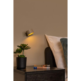 Lampa wielofunkcyjna - biurkowa/klips/kinkiet Jolan LED taupe Lucide