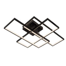 Plafon nowoczesny ze ściemniaczem Lokero LED 2700K-4000K 65x50cm czarny Lucide