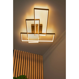 Plafon nowoczesny ze ściemniaczem Lokero LED 2700K-4000K 65x50cm czarny Lucide 2