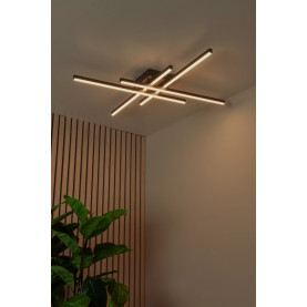 Plafon nowoczesny ze ściemniaczem Novak LED 2700K-4000K 80cm czarny Lucide