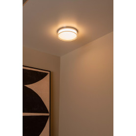 Plafon łazienkowy ze ściemniaczem i zmienną barwą światła Plano LED 2700K-4000K 23cm Lucide