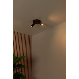 Reflektor sufitowy 2 punktowy Ritmo czarny Lucide 2