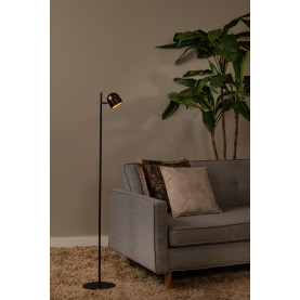 Lampa podłogowa z regulacją światła Skanska Rech LED 137cm czarny / brąz Lucide