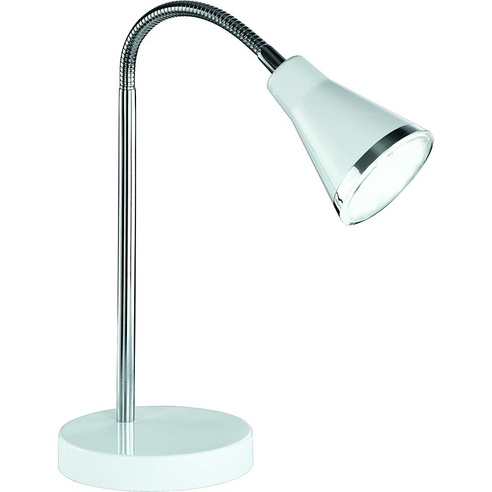 Funkcjonalna Lampa biurkowa regulowana Arras LED Biała Reality do gabinetu i pracowni.