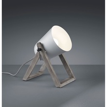 Lampa stołowa industrialna Marc Popielata Reality do sypialni i salonu.