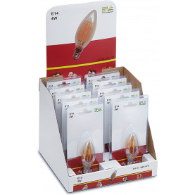 Żarówka świeca aluminium malowane 2