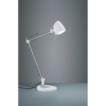 Funkcjonalna Lampa biurkowa nowoczesna Rado LED Biała Mat Trio do gabinetu i pracowni.