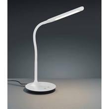 Funkcjonalna Lampa biurkowa minimalistyczna Polo LED Biała Mat Trio do gabinetu i pracowni.