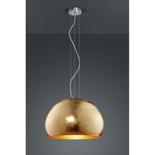 Stylowa Lampa wisząca szklana kula Ontario 51 Złota Trio do kuchni, salonu i sypialni.