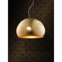 Stylowa Lampa wisząca szklana kula Ontario 51 Złota Trio do kuchni, salonu i sypialni.