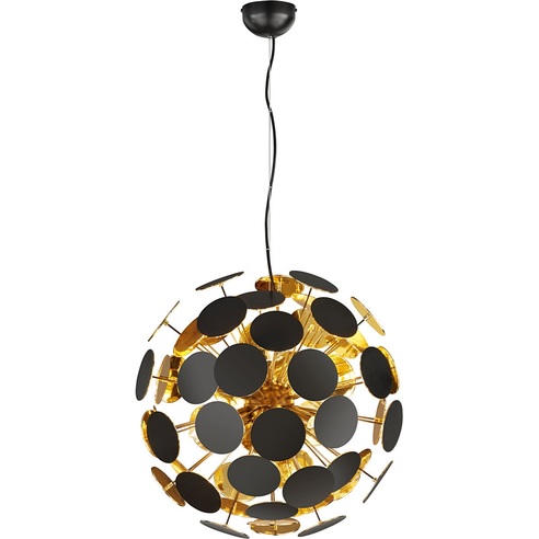 Lampa wisząca kula nowoczesna Discalgo 54 Czarny Mat Trio do salonu, sypialni i kuchni.