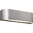 Kinkiet minimalistyczny Adriano LED Aluminium Szczotkwane Trio do sypialni, salonu i przedpokoju.