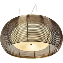 Lampa wisząca okrągła nowoczesna Relax 40 Brązowa/Chrom Brilliant do salonu, sypialni i kuchni.