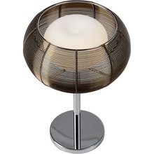 Lampa stołowa nowoczesna Relax Brązowa/Chrom Brilliant do sypialni i salonu.
