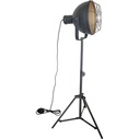 Lampa podłogowa industrialna Jesper Czarna Brilliant do salonu, sypialni i gabinetu.