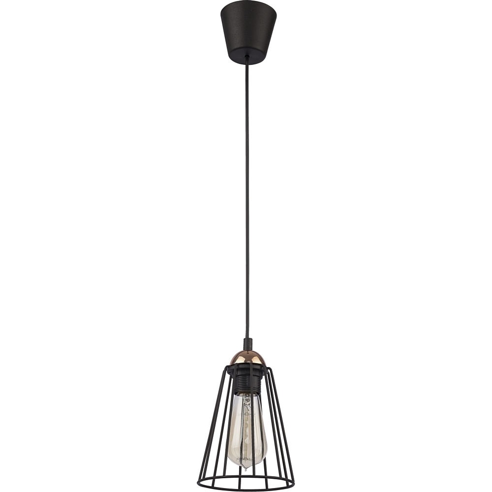 Industrialna Lampa wisząca druciana Galaxy 14 Czarny TK Lighting do sypialni, salonu i kuchni.