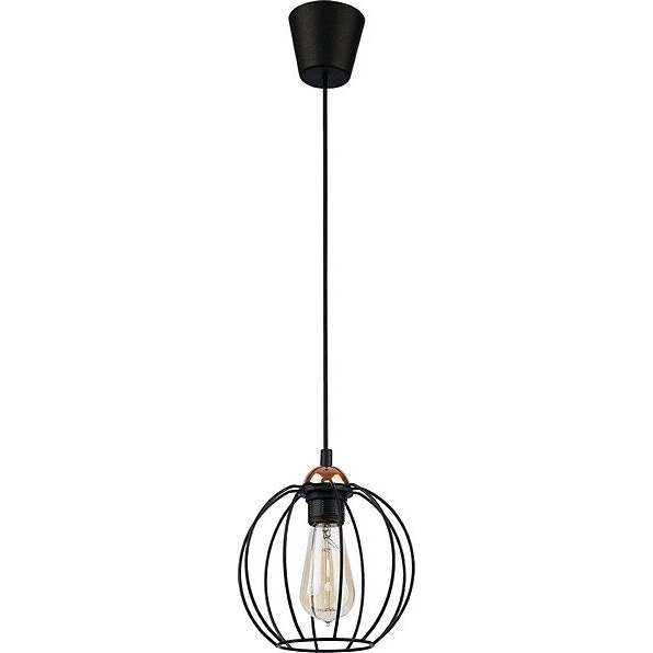 Industrialna Lampa wisząca druciana kula Galaxy 20 Czarny TK Lighting do sypialni, salonu i kuchni.