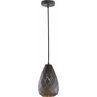 Dekoracyjna Lampa wisząca ażurowa geometryczna Onyx 15 Antracyt Trio do kuchni, salonu i sypialni.