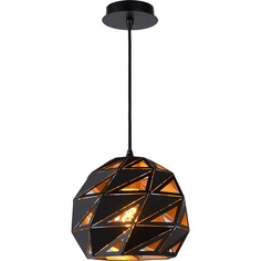 Nowoczesna Lampa wisząca geometryczna Malunga 25 Czarno-Złota Lucide do salonu, sypialni i kuchni.