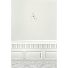 Minimalistyczna Lampa podłogowa tuba Mib 6 Biała Dftp do salonu, sypialni i gabinetu.