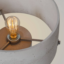 Industrialna Lampa betonowa stołowa Talma Szara LoftLight do sypialni i salonu.
